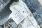 Chrome Hearts Vintage Cross Patchwork Washed Carpenter Denim Shorts 201