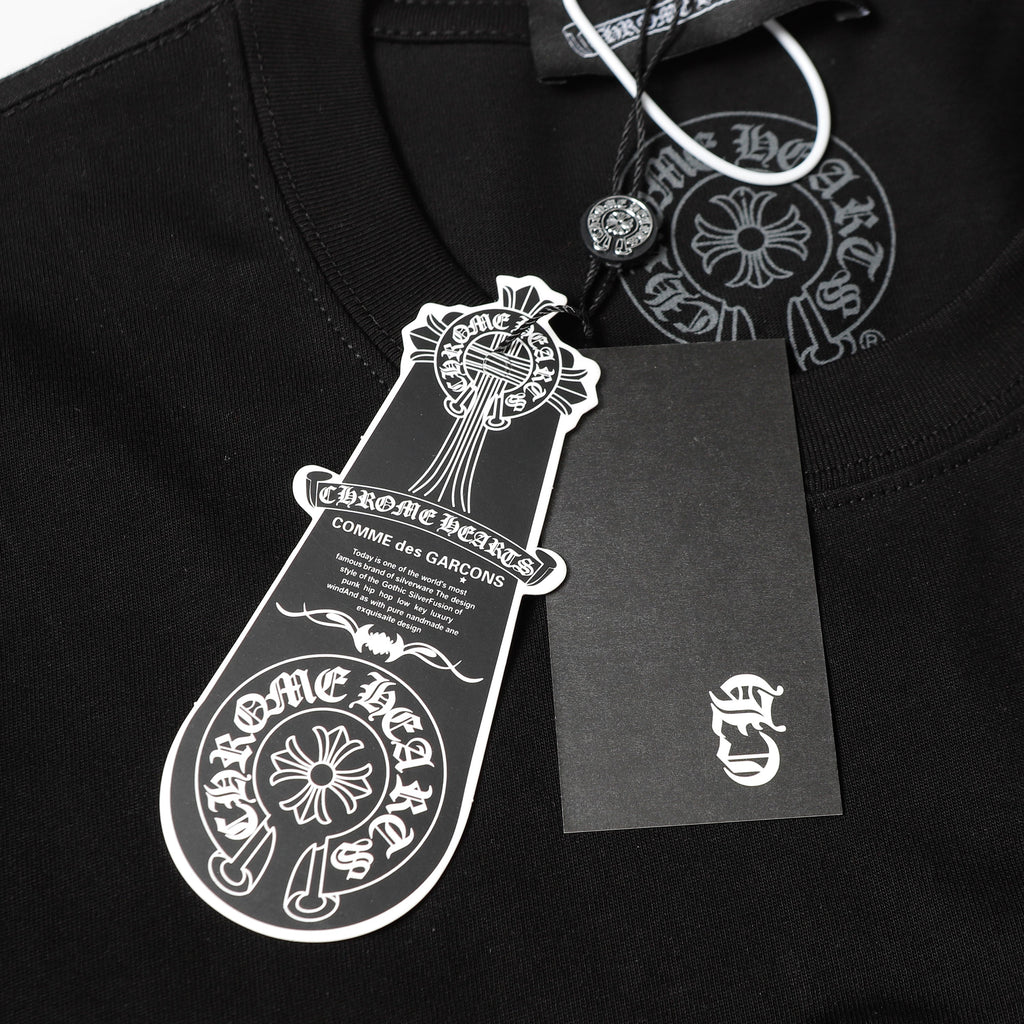 Chrome Hearts Triple Cross Logo Short Sleeve T-shirt 2237