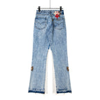 Chrome Hearts Gallery Dept Cross Patch Flare Denim Jeans 8186