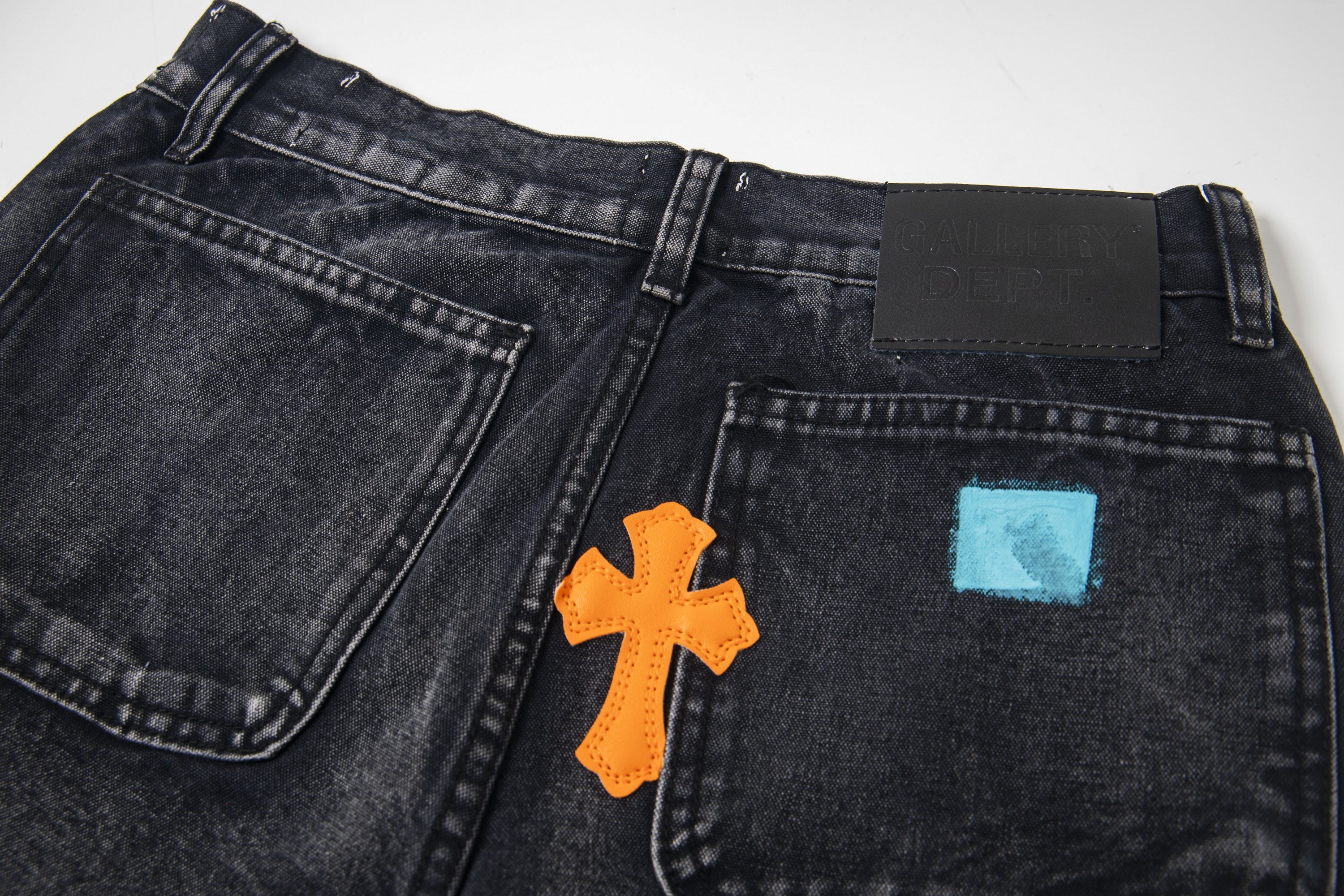 Chrome Hearts Gallery Dept Cross Patch Flare Denim Jeans 8176