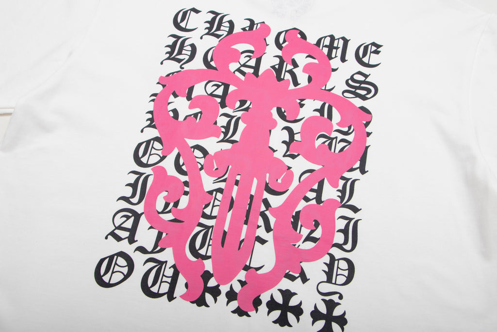 Chrome Hearts Script Dagger Logo Short Sleeve Tee 6025