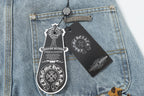 Chrome Hearts Vintage Cross Patchwork Washed Carpenter Denim Shorts 201