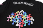 Chrome Hearts Multi-Color Cemetery Cross Logo Zip Up Hoodie 5015