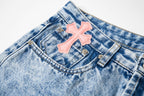 Chrome Hearts Gallery Dept Cross Patch Flare Denim Jeans 8186