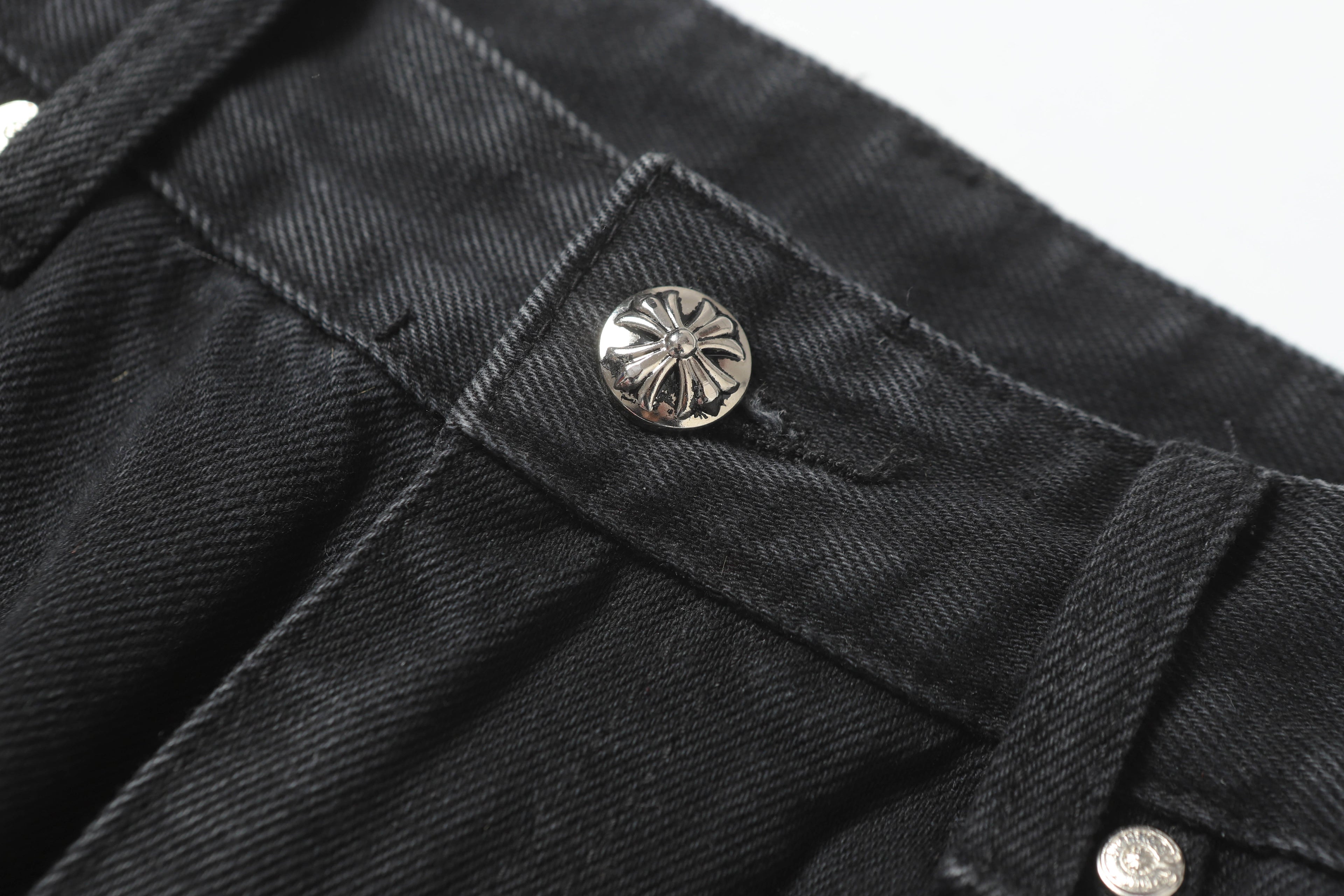 Chrome Hearts Cross Patch Denim Jeans 9981