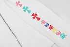 Chrome Hearts Multi-Color Cemetery Cross Logo Zip Up Hoodie 5015