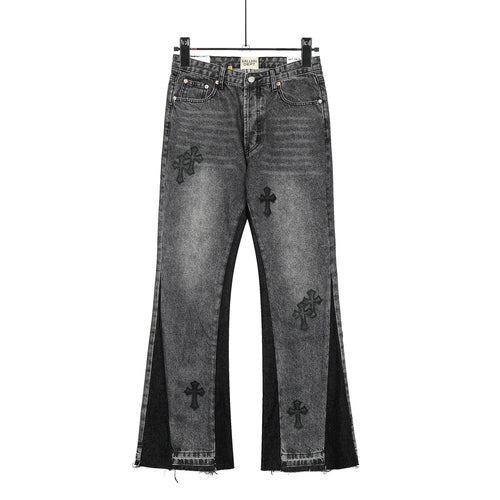 Chrome Hearts Gallery Dept Cross Patch Flare Denim Jeans